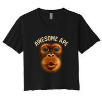 Awesome Ape Women's Crop Top Tee
