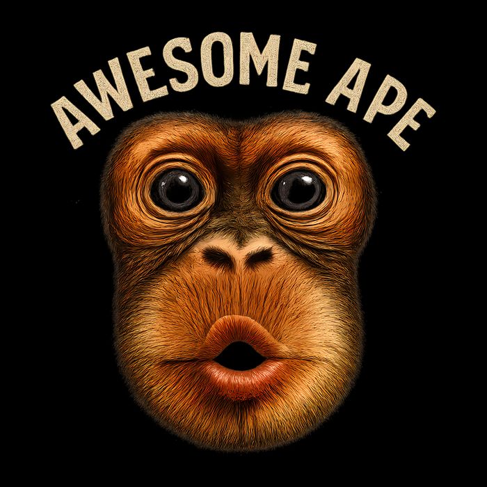 Awesome Ape Cropped Pullover Crew