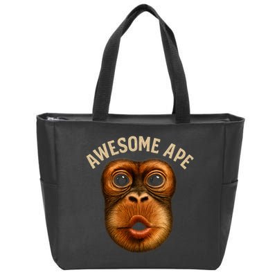 Awesome Ape Zip Tote Bag
