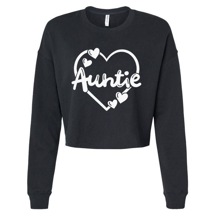 Auntie Aunt Cropped Pullover Crew