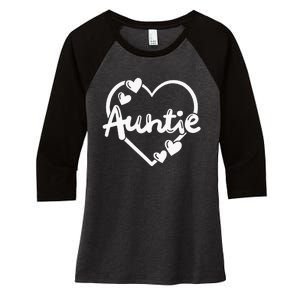 Auntie Aunt Women's Tri-Blend 3/4-Sleeve Raglan Shirt