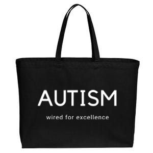 Autism Awareness Actually Autistic Neurodiversity Cotton Canvas Jumbo Tote