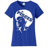 African American Afro Pisces Zodiac Great Gift Women's T-Shirt