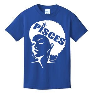 African American Afro Pisces Zodiac Great Gift Kids T-Shirt