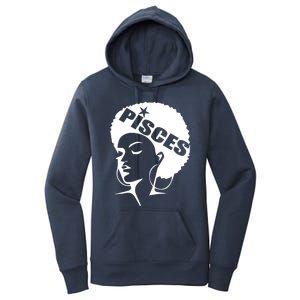 African American Afro Pisces Zodiac Great Gift Women's Pullover Hoodie