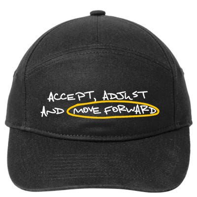 Accept Adjust And Move Forward 7-Panel Snapback Hat