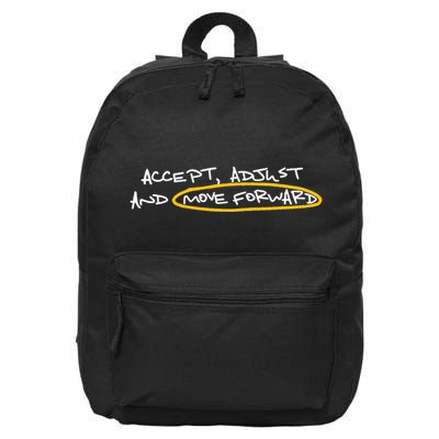 Accept Adjust And Move Forward 16 in Basic Backpack