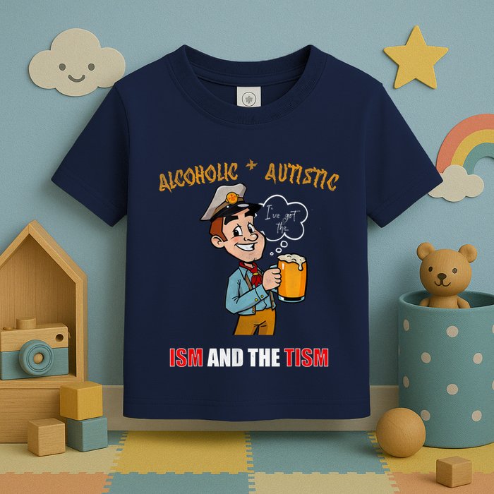 Alcoholic And Autistic IVe Got The Ism And The Tism Toddler T-Shirt
