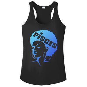 African American Afro Pisces Zodiac Great Gift Ladies PosiCharge Competitor Racerback Tank