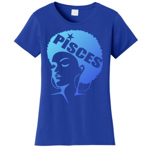 African American Afro Pisces Zodiac Great Gift Women's T-Shirt