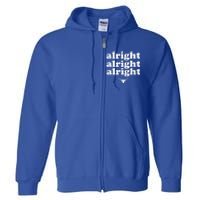 Alright Alright Alright Texas Bull Texas Pride State USA Full Zip Hoodie