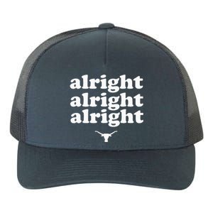 Alright Alright Alright Texas Bull Texas Pride State USA Yupoong Adult 5-Panel Trucker Hat