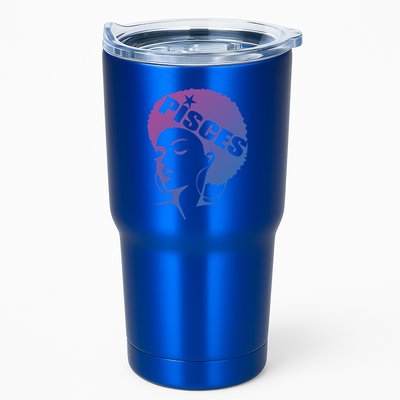 African American Afro Pisces Zodiac Great Gift Tumbler