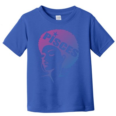 African American Afro Pisces Zodiac Great Gift Toddler T-Shirt