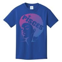 African American Afro Pisces Zodiac Great Gift Kids T-Shirt