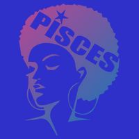 African American Afro Pisces Zodiac Great Gift Kids T-Shirt