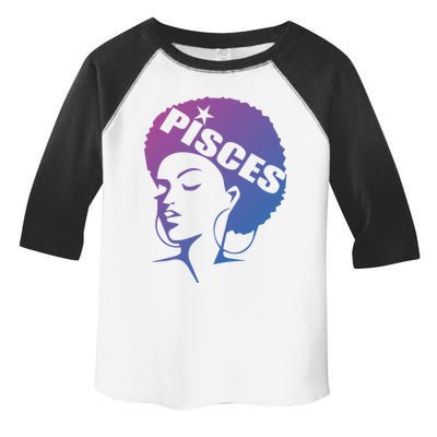 African American Afro Pisces Zodiac Great Gift Toddler Fine Jersey T-Shirt