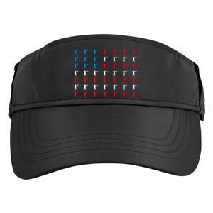 Archery Archer American Flag Independence Day 4th Of July Gift Adult Drive Performance Visor