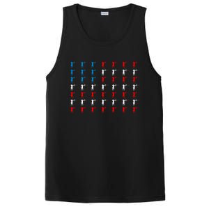 Archery Archer American Flag Independence Day 4th Of July Gift PosiCharge Competitor Tank