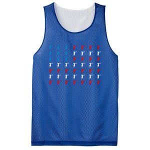 Archery Archer American Flag Independence Day 4th Of July Gift Mesh Reversible Basketball Jersey Tank