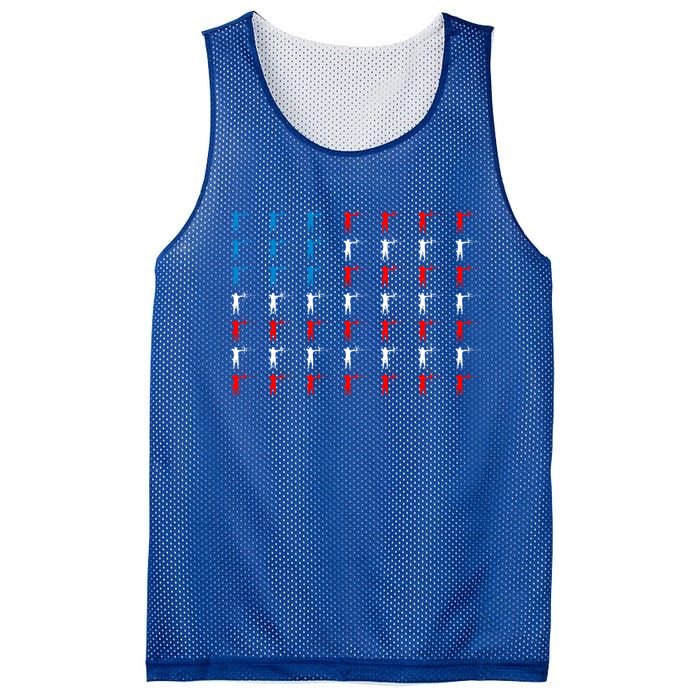 Archery Archer American Flag Independence Day 4th Of July Gift Mesh Reversible Basketball Jersey Tank