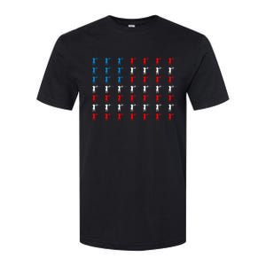 Archery Archer American Flag Independence Day 4th Of July Gift Softstyle CVC T-Shirt