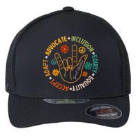 Accept Adapt Advocate Inclusion Equity Equality Flexfit Unipanel Trucker Cap