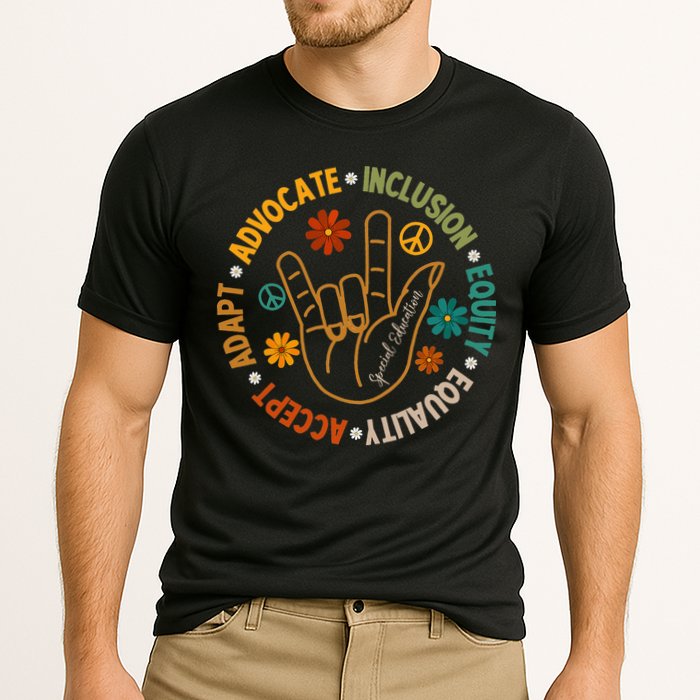 Accept Adapt Advocate Inclusion Equity Equality Cooling Performance Crew T-Shirt