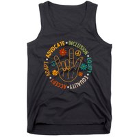 Accept Adapt Advocate Inclusion Equity Equality Tank Top