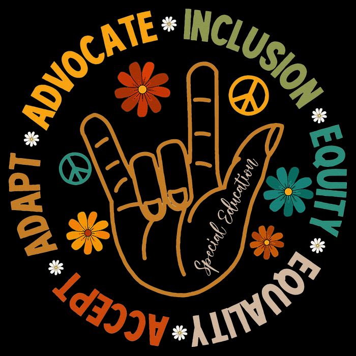 Accept Adapt Advocate Inclusion Equity Equality Short Acrylic Beanie