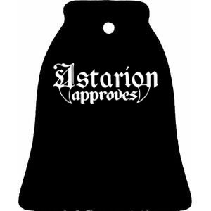 Adventure Awaits Astarion Approves Astarion Baldurs Gate 3 Fan Gamer Ceramic Bell Ornament