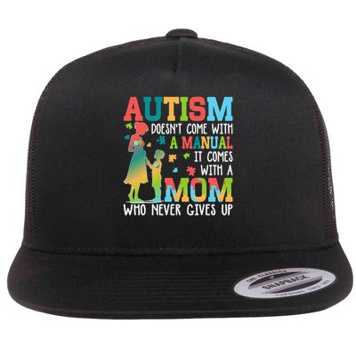 Autism Awareness Autism Doesnt Come With a Manual Autism Flat Bill Trucker Hat