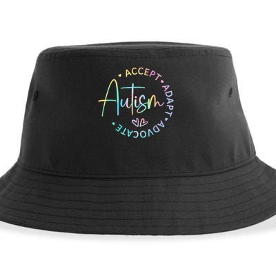Autism Awareness Accept Adapt Advocate Autism  Sustainable Bucket Hat