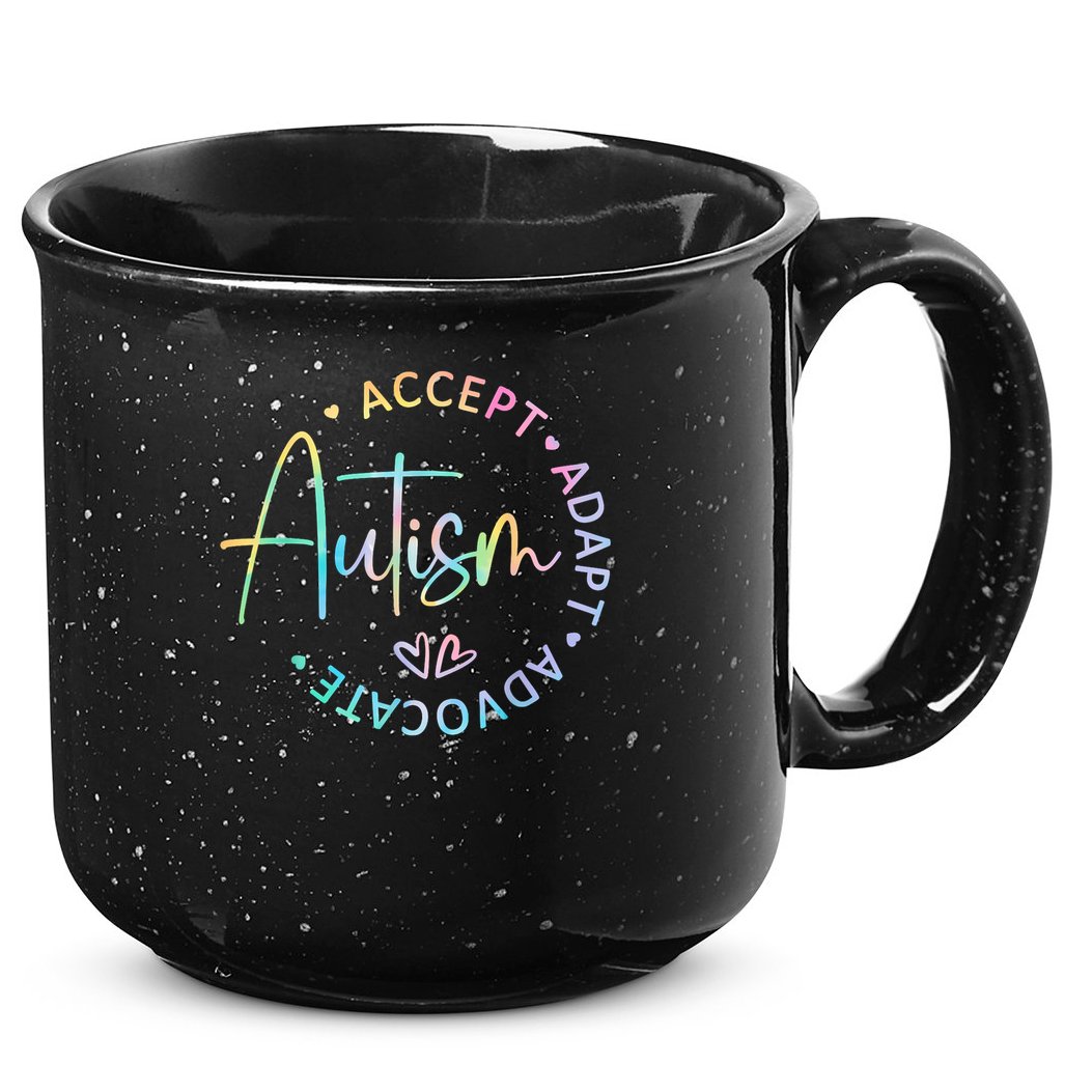 Autism Awareness Accept Adapt Advocate Autism  15oz Campfire Ceramic Mug