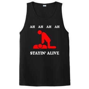 Ah Ah Ah Stayin Alive Cpr PosiCharge Competitor Tank