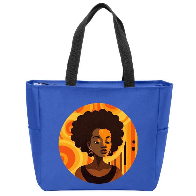 Afrocentric apparel African American designs Zip Tote Bag