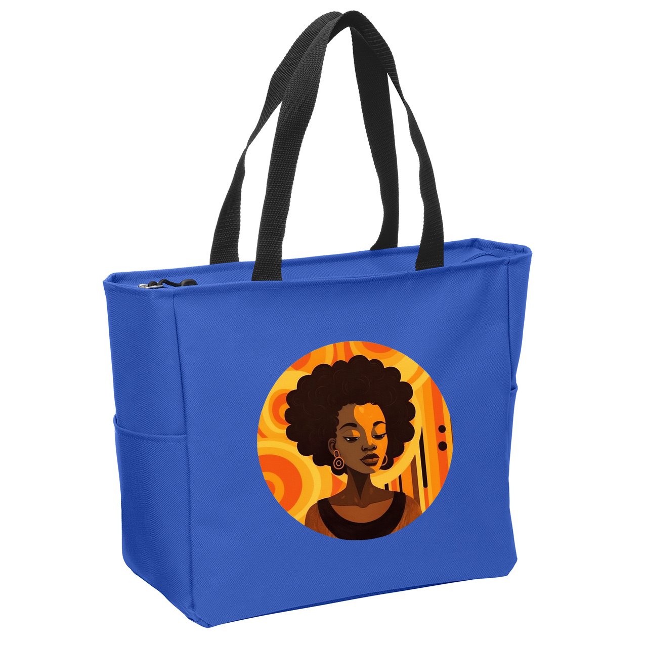 Afrocentric apparel African American designs Zip Tote Bag