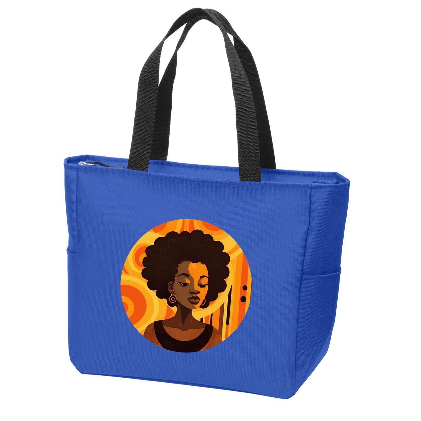 Afrocentric apparel African American designs Zip Tote Bag