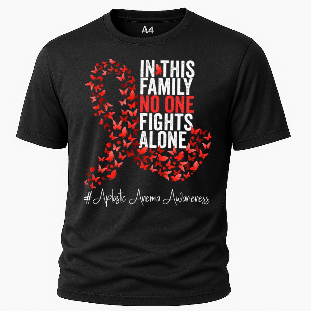 Aplastic Anemia Awareness Month Red Ribbon Cooling Performance Crew T-Shirt