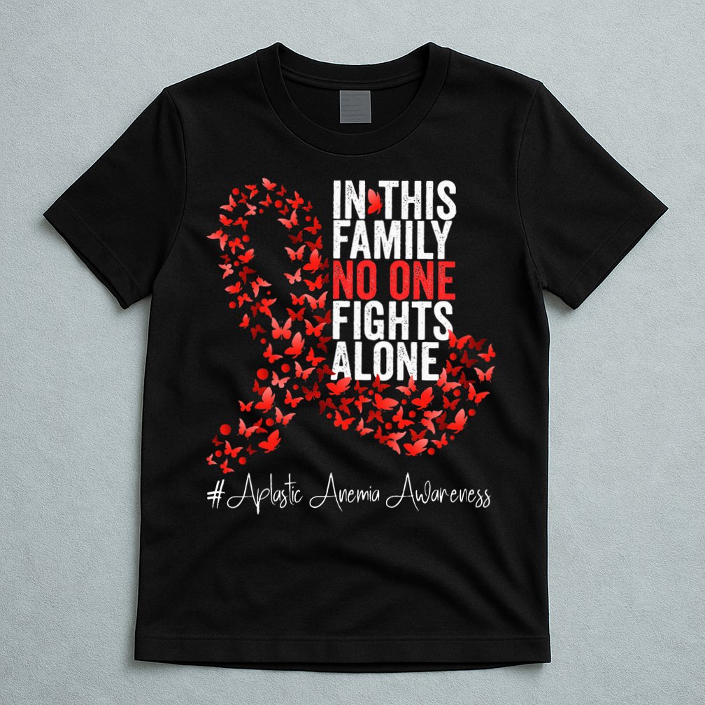 Aplastic Anemia Awareness Month Red Ribbon T-Shirt
