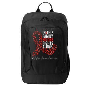 Aplastic Anemia Awareness Month Red Ribbon City Backpack