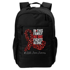 Aplastic Anemia Awareness Month Red Ribbon Daily Commute Backpack