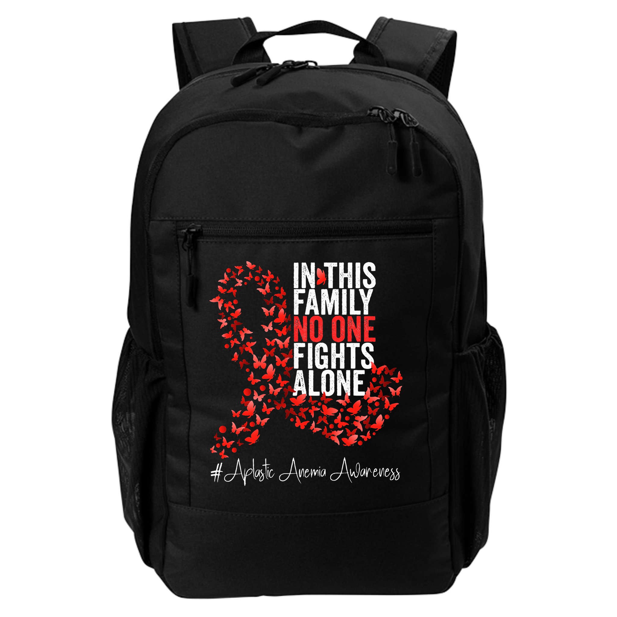 Aplastic Anemia Awareness Month Red Ribbon Backpack