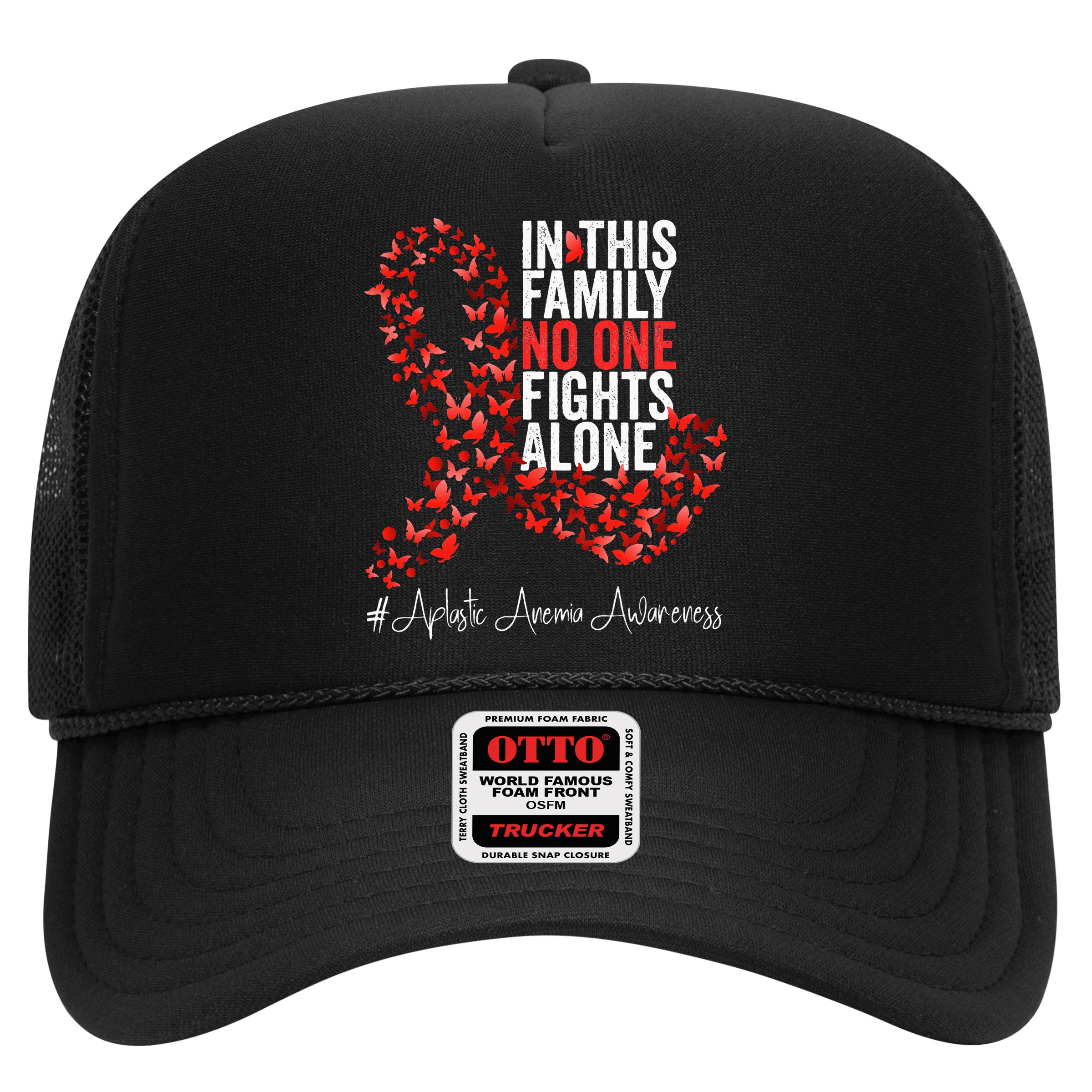 Aplastic Anemia Awareness Month Red Ribbon Hat