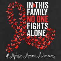 Aplastic Anemia Awareness Month Red Ribbon Hat