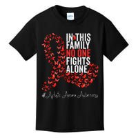 Aplastic Anemia Awareness Month Red Ribbon Kids T-Shirt