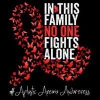 Aplastic Anemia Awareness Month Red Ribbon Zip Tote Bag