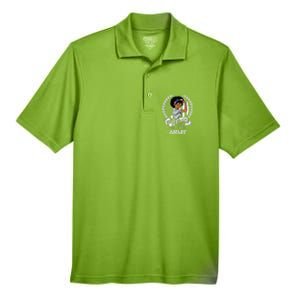 African American Army Veteran Woman Black Us Girl Army Vet Men's Origin Performance Piqué Polo