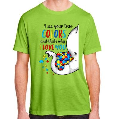 Autism Awareness Acceptance I See Your True Colors Adult ChromaSoft Performance T-Shirt