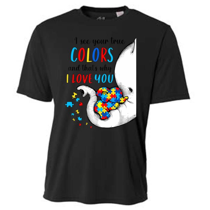 Autism Awareness Acceptance I See Your True Colors Cooling Performance Crew T-Shirt